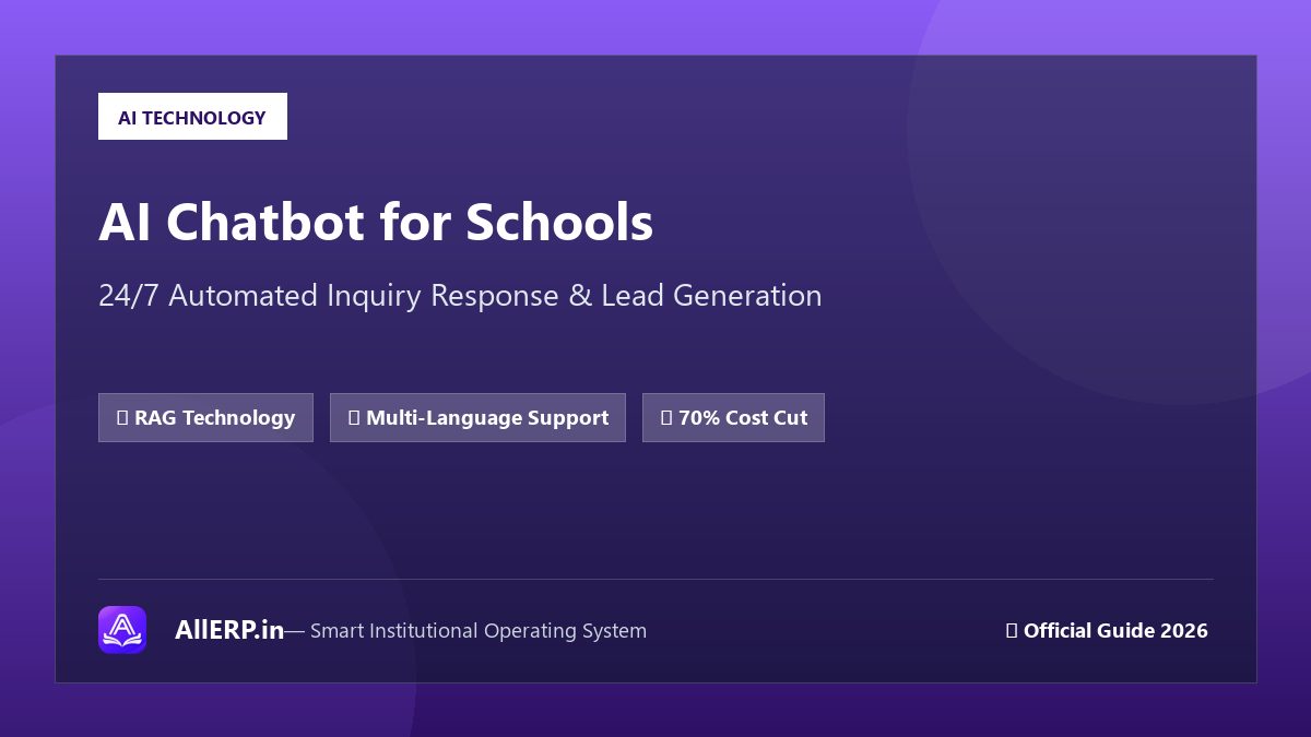 School के लिए AI Chatbot: 24/7 Student Support कैसे Automate करें? | AllERP