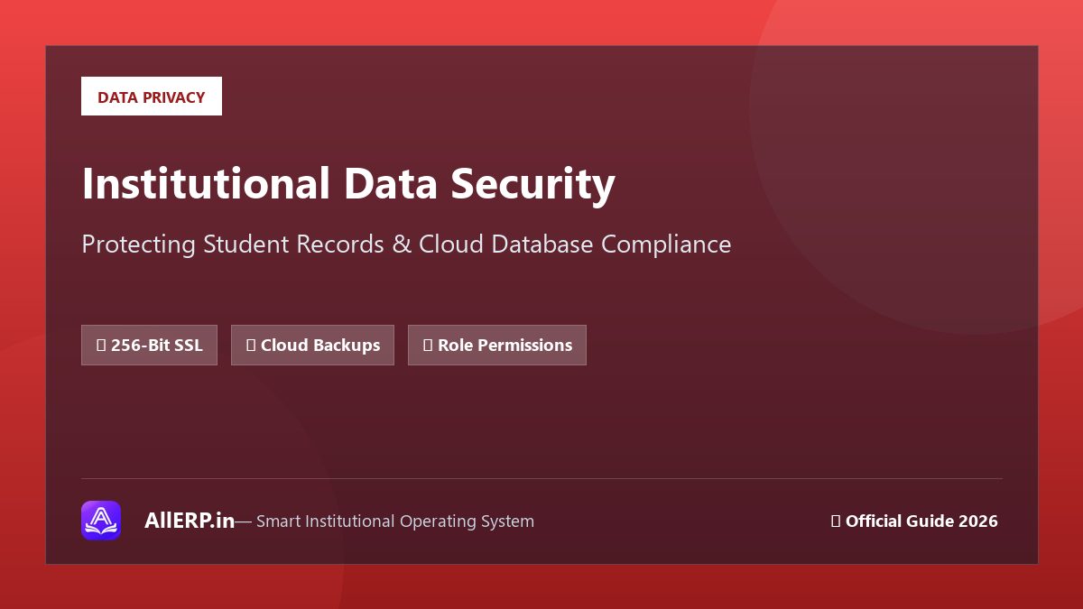 ERP Software के लिए Data Security क्यों Important है? — School Data Protection Guide | AllERP