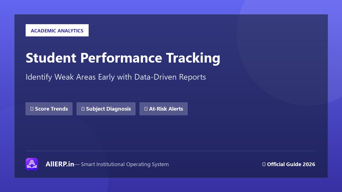 Student Performance Tracking System: Weak Areas कैसे Identify करें? | AllERP