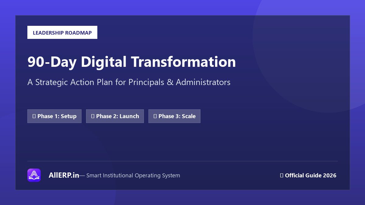 School का Digital Transformation Plan: 90-Day Roadmap for Principals