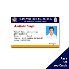 School id card, digital printing